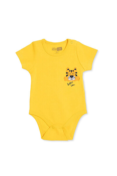 ebebek Hello Baby HelloBaby HelloBaby Erkek Bebek Kısa Kol Body Hayvan Baskıl...
