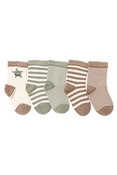 ebebek Hello Baby HelloBaby HelloBaby Erkek Bebek 5'li Soket Çorap Çizgili Yok