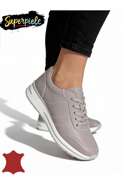 ANGEL BLUE Women's casual shoes made of genuine leather with laces