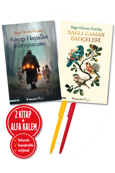 İnkılap Kitabevi Alfa Kalem+Saklı Zaman Bahçeleri+Kayıp Hayaller Koruyucusu B...