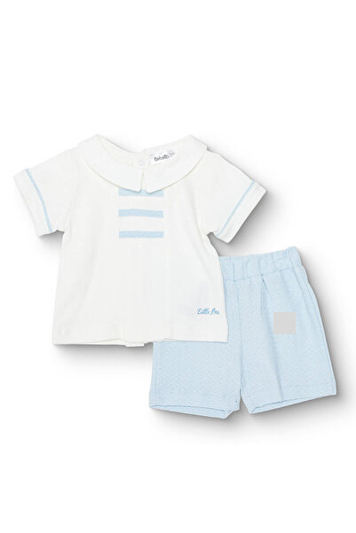 Bebetto , Erkek, Tshirt-Şort, Çıtçıtlı, Little Boss, Gömlek Yaka, Kısa, Kısa Kol