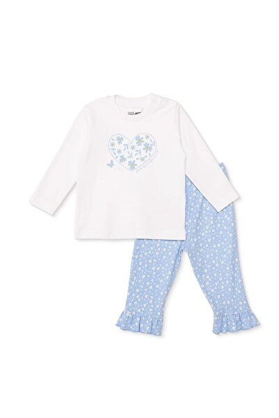 ebebek Hello Baby HelloBaby HelloBaby Kız Bebek Uzun Kol Pijama Takımı Çiçek ...
