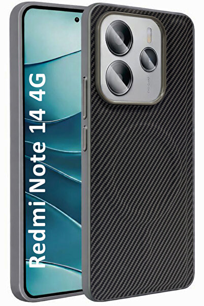 CEPSTOK غطاء حماية من السيليكون بنمط ألياف الكربون من ماج سيف لهاتف ريدمي نوت...