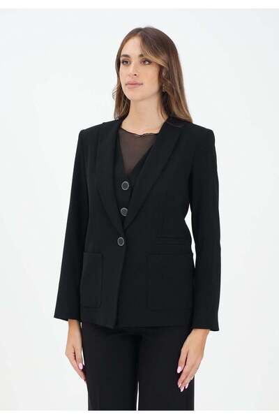 Armani Exchange Women's Regular Fit Smooth Fabric Shoulder Pad Pocket Detail ...