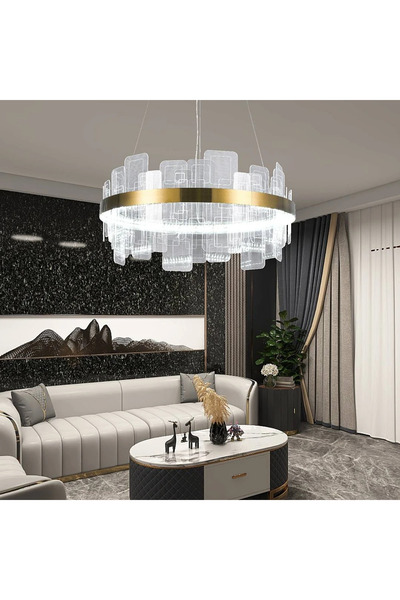 HAMER Craft Schlander Modern Olive Green Chandelier with 3 distinctive lights...