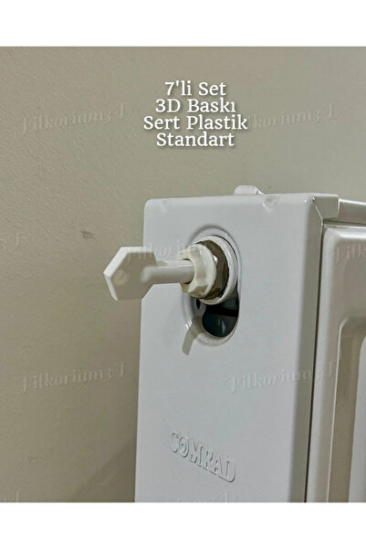 Filkorium3D Purjör Anahtarı 7 Adet Petek Ve Havlupan Hava Alma Anahtarı - Pla...