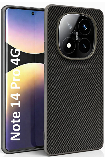 CEPSTOK Redmi Note 14 Pro 4g Case Magsafe Carbonfiber Patterned Silicone Cover