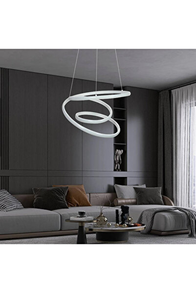 HAMER A distinctive modern classic chandelier with 3 color-changing lights (c...