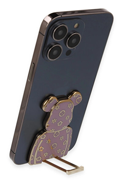 CT STONES Newface Astro Stand Teddy Bear Με σχέδιο - Ροζ