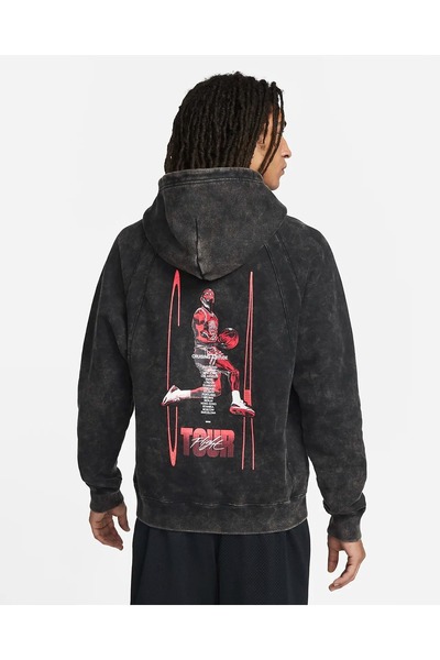Nike Jordan Flight Heritage Pullover Sırt Baskılı Kapüşonlu Sweatshirt