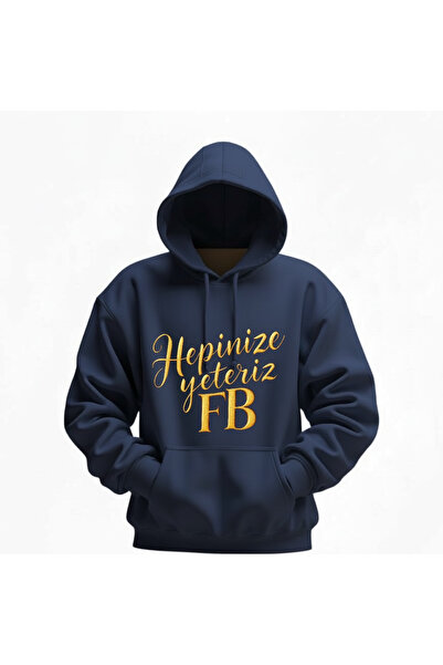 cesgu Kapsonlu kanguru cepli lacivert ön kismi baski yazili taraftar özel swe...