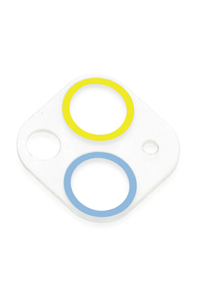 CT STONES Newface iPhone 13 زجاج حماية لعدسة الكاميرا - أصفر-أزرق