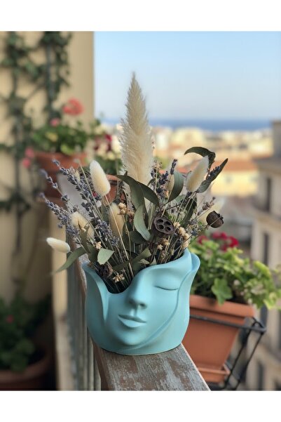Art-ı Prime Dizayn Modern Kadın Yüzü Heykel Obje & Saksı