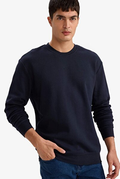 DeFacto 100% Cotton Basic Sweatshirt E8339Ax26Sp