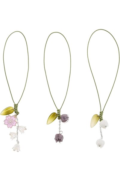 Generic X spring Phone Pendant, 3 PCS Floral Design Phone Charms, Elegant Cel...