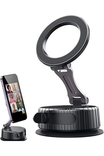 Generic Vacuum Suction Magnetic Phones Holder, 360° Rotatable Suction Cup Pho...