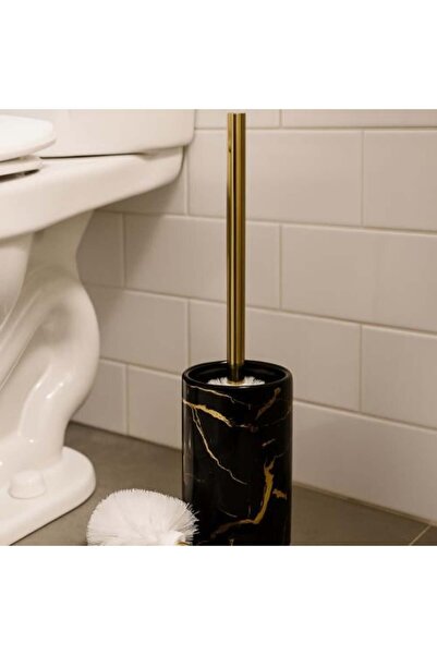 Generic Luxury Marble Design Bath Brush in Black and Gold