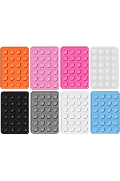 Generic ٨ قطع من لاصقات الهاتف المصنوعة من السيليكون، لاصقات الهاتف، لاصقات ش...