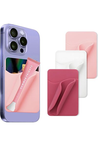 Generic YelaJoy Phone Grip Lip Gloss Holder, Silicone Card & Lip Balm Clip, R...