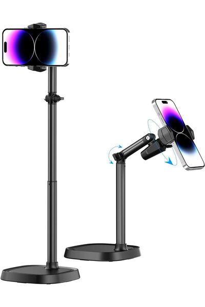 Generic حامل هاتف محمول من أزوني للمكتب، حامل هاتف قابل لتعديل الارتفاع والزا...