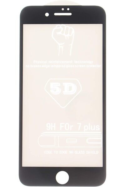 Generic واقي شاشة زجاجي مقوى خماسي الأبعاد لهاتف آيفون 7 بلس من آبل