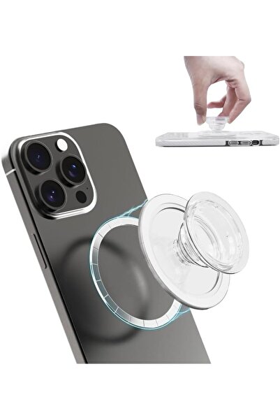 Generic حامل هاتف حلقي من أزوني متوافق مع ماج سيف، حامل هاتف محمول قابل للطي،...