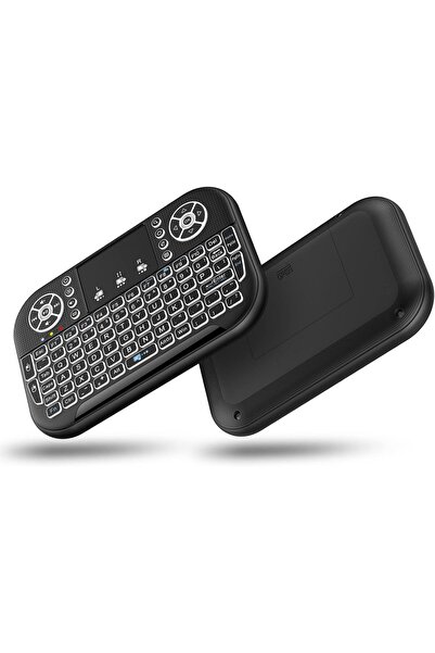 Generic لوحة مفاتيح لاسلكية صغيرة، وحدة تحكم محمولة ثنائية الوضع (2.4 جيجاهرت...