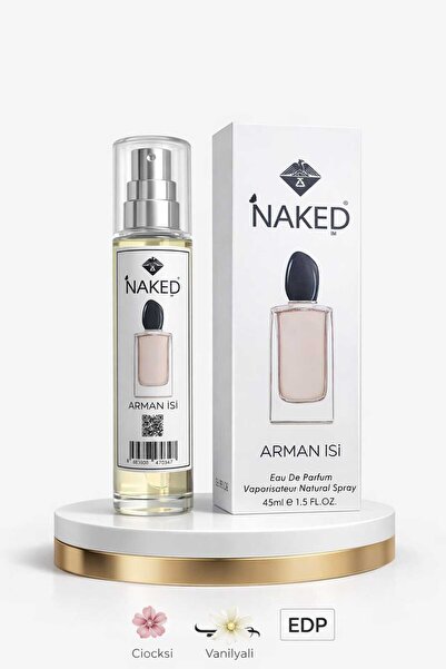 naked İsi Kadın Eau De Parfum 45 ml – Çiçeksi Vanilyalı Kalıcı Koku