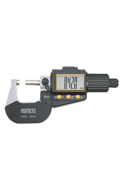 Asimeto IP54 Dijital Dış Çap Mikrometre 0-25mm AS-116012