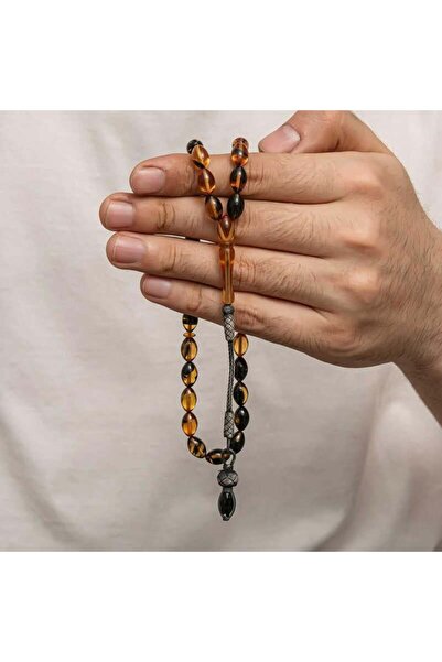 Inure Jewelry Срібний 1000 проба Казак з бахромою, стискається, бурштиновий ч...