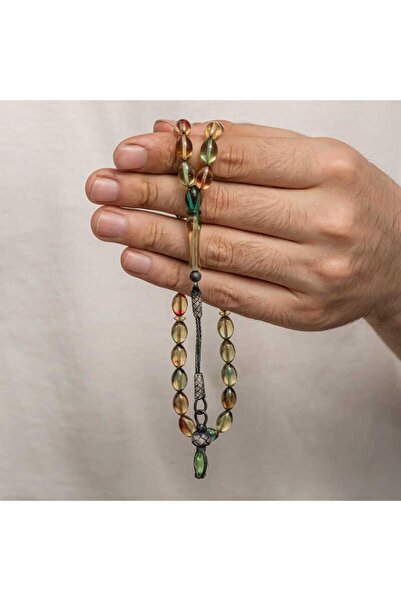 Inure Jewelry Срібний 1000 проба Казак з бахромою, стискається, бурштиновий ч...