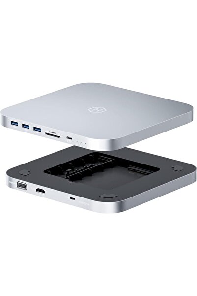 Generic موزع هاجيبس USB-C مع حاوية قرص صلب مزدوج، تصميم فريد 2 في 1، محطة إرس...