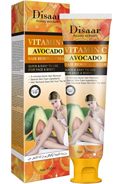 DISAAR Beauty Vitamin C Avocado Face Body 3-minutes Quick Hair Removal Cream