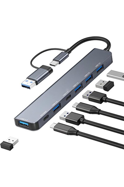 Generic X spring Multi Port Splitter, Ultra Slim Portable USB Splitter Adapte...