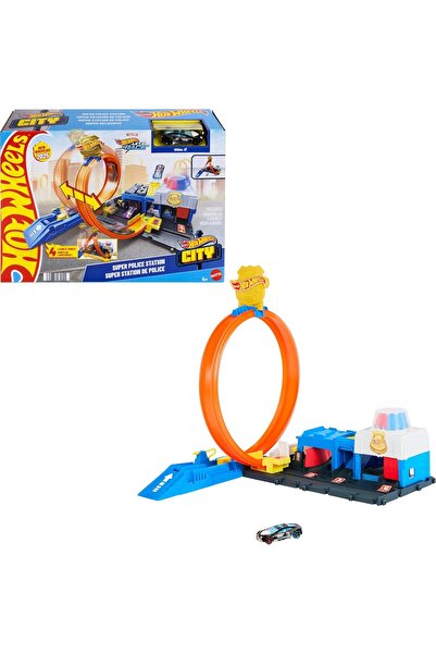 HOT WHEELS Oyuncak Polis İstasyonu Oyun Seti Mtl-Jbm71