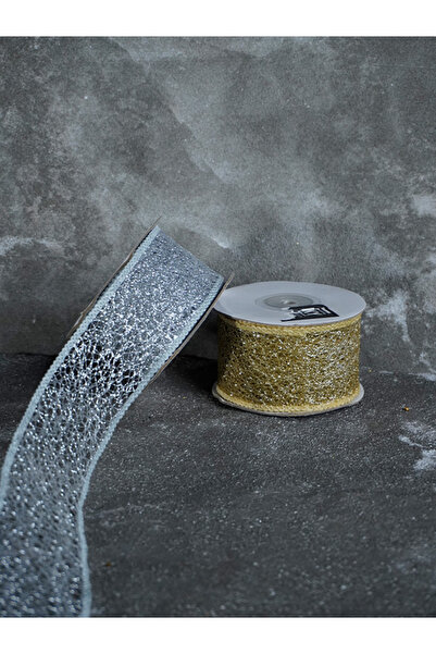 ARN Simli File Kurdele 5 Cm -Dekoratif şerit (Gümüş)