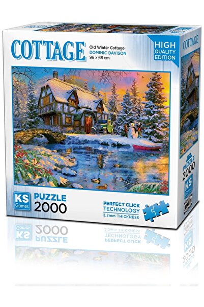 Ks Games Old Winter Cottage 2000 Parça Yetişkin Puzzle 22526