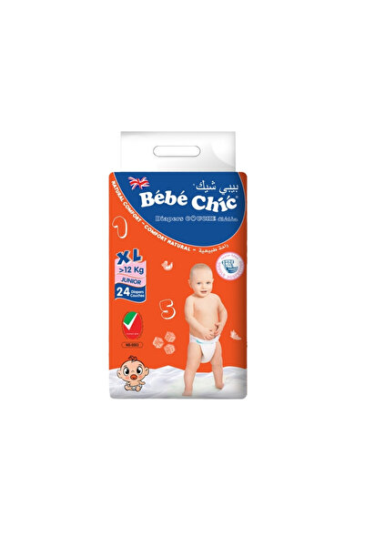 Bebe Chic Baby Diapers XL 24 Pieces – Soft, Comfortable & Leak Protection