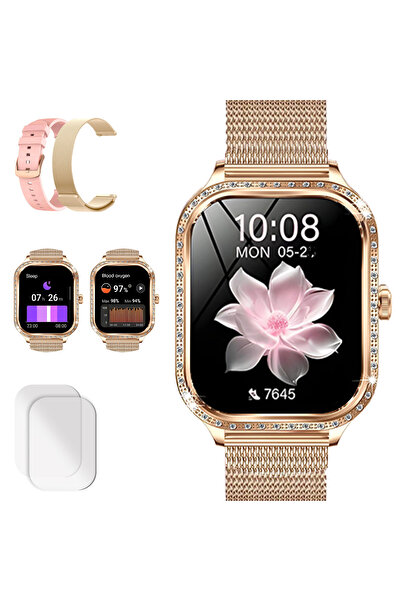 xenomo Xenomo® PEARL women's smartwatch, HD screen, 130 sports, heart rate, S...