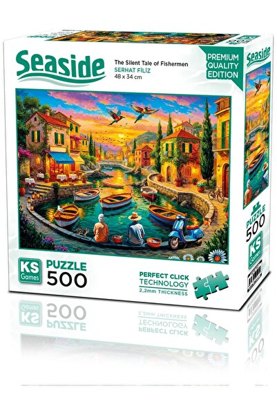 Ks Games Puzzle 500 Pieces the Silent Tale of Fishermen 20089