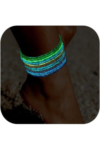 Generic 24Pcs Bohemian Colorful Anklets Summer Beach Anklets Womens Beaded An...