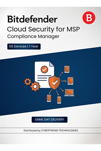 BITDEFENDER Cloud Security for MSP – Compliance Manager 50 Devices |Digital L...