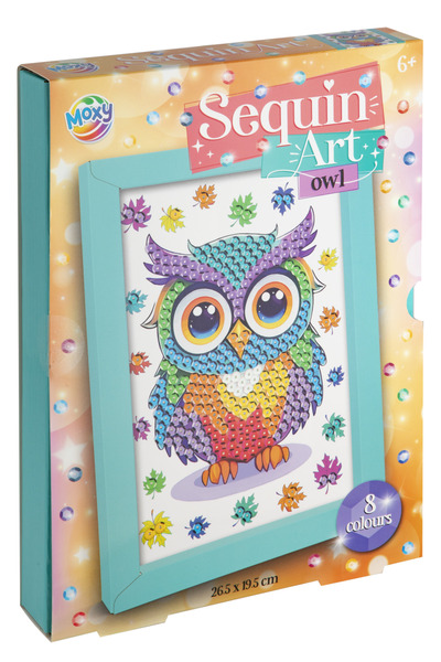 Moxy Tablou cu paiete - Bufnita