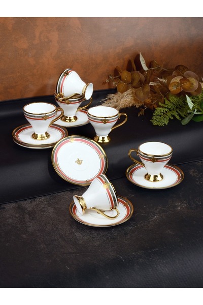 Bayev Aveline 6'Lı Kahve Fincanı 102303 - Türk Kahvesi Fincan Takımı