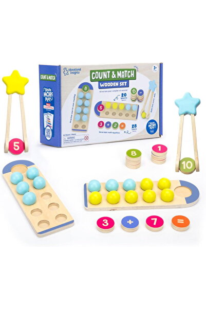 Educational Insights Joc din lemn - Numara si potriveste