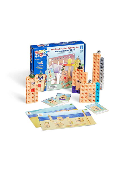 Hand2Mind MathLink®Cubes Numberblocks in engleza Set de activitati de la 21 - 30