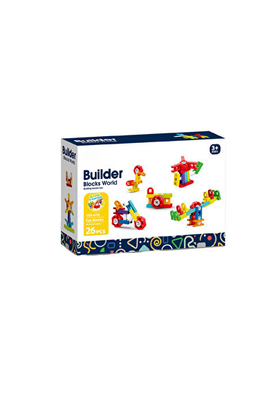 Bufnitel Комплект за STEAM строителство - забавни блокчета (26 части)