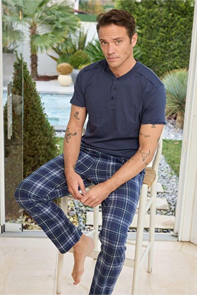 FORMO Premium Men's 100% Natural Cotton Plaid Short Sleeve Buttoned High Qual...