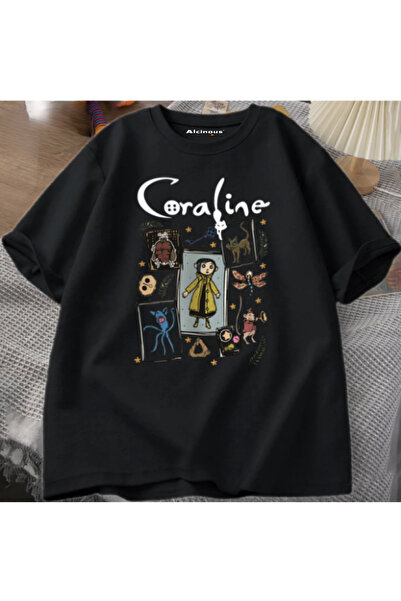 ALCİNOUS Cotton Unisex Printed Short Sleeved Oversized T-Shirt