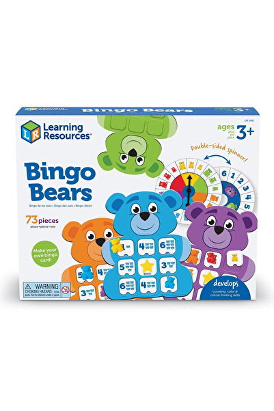 Learning Resources Моята първа игра на бинго - Щастливи мечета